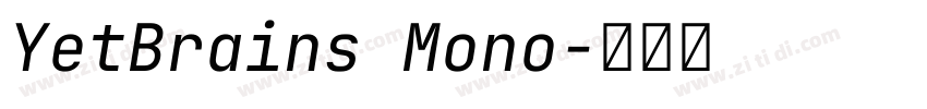 YetBrains Mono字体转换